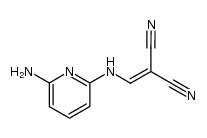 2-Cyano-3N-(6-amino-2-pyridyl)aminopropenenitrile结构式