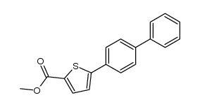 5-biphenyl-4-yl-thiophene-2-carboxylic acid methyl ester Structure