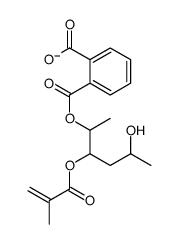 2-[5-hydroxy-3-(2-methylprop-2-enoyloxy)hexan-2-yl]oxycarbonylbenzoate结构式