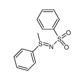 S-Methyl-S-phenyl-N-phenylsulfonyl-sulphilimin Structure