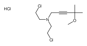 N,N-bis(2-chloroethyl)-4-methoxy-4-methylpent-2-yn-1-amine,hydrochloride Structure
