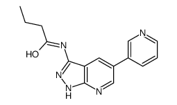 N-(5-pyridin-3-yl-2H-pyrazolo[3,4-b]pyridin-3-yl)butanamide Structure