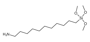 ω-aminoundecyltrimethoxysilane Structure