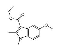 ethyl 5-methoxy-1,2-dimethylindole-3-carboxylate Structure