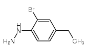 Hydrazine, (2-bromo-4-ethylphenyl)- (9CI)结构式