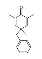 4-benzyl-2,4,6-trimethylcyclohexa-2,5-dien-1-one Structure