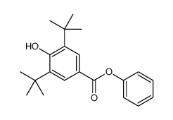 phenyl 3,5-ditert-butyl-4-hydroxybenzoate Structure
