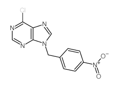 9H-Purine,6-chloro-9-[(4-nitrophenyl)methyl]- Structure