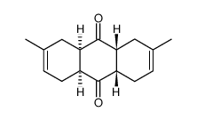 (+/-)-2,7-dimethyl-(4arH.8atH.9acH.10atH)-1,4,4a,5,8,8a,9a,10a-octahydro-anthraquinone结构式