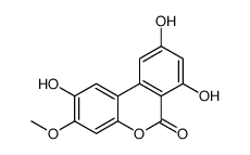 2,7,9-trihydroxy-3-methoxybenzo[c]chromen-6-one Structure