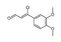 3-chloro-3-(3,4-dimethoxy-phenyl)-propenal Structure
