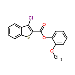 2-Methoxyphenyl 3-chloro-1-benzothiophene-2-carboxylate Structure