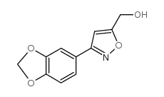 [3-(1,3-benzodioxol-5-yl)-1,2-oxazol-5-yl]methanol structure