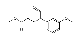 methyl 4-(3-methoxyphenyl)-5-oxopentanoate结构式