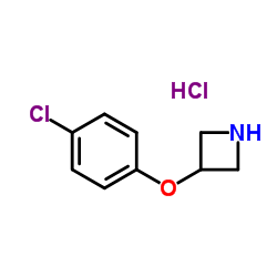 3-(4-氯苯氧基)氮杂环丁烷盐酸盐结构式