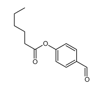 Hexanoic acid 4-formylphenyl ester Structure