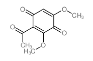 2-acetyl-3,5-dimethoxy-cyclohexa-2,5-diene-1,4-dione structure