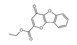 ethyl 4-oxo-4H-pyrano[3,2-b]benzofuran-2-carboxylate结构式