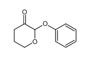 2-phenoxyoxan-3-one结构式