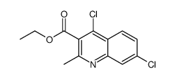 ethyl 4,7-dichloro-2-methylquinoline-3-carboxylate structure