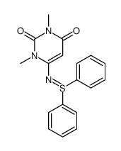 N-(1,3-dimethyl-6-uracilyl)-S,S-diphenylsulfilimine结构式