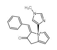 (3E,4S)-3-benzylidene-4-(1-methylimidazol-4-yl)pyrrolidin-2-one结构式