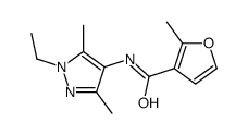 3-Furancarboxamide,N-(1-ethyl-3,5-dimethyl-1H-pyrazol-4-yl)-2-methyl-(9CI) structure