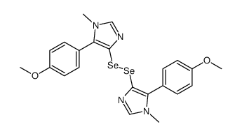 5-(4-methoxyphenyl)-4-[[5-(4-methoxyphenyl)-1-methylimidazol-4-yl]diselanyl]-1-methylimidazole结构式