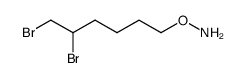O-(5,6-dibromo-hexyl)-hydroxylamine结构式