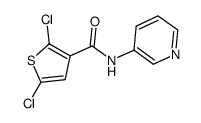 2,5-dichloro-N-(pyridin-3-yl)thiophene-3-carboxamide Structure