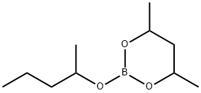 4,6-Dimethyl-2-[(1-methylbutyl)oxy]-1,3,2-dioxaborinane Structure
