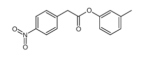 4-Nitrobenzeneacetic acid 3-methylphenyl ester结构式