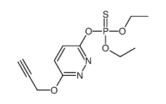 diethoxy-(6-prop-2-ynoxypyridazin-3-yl)oxy-sulfanylidene-λ5-phosphane结构式