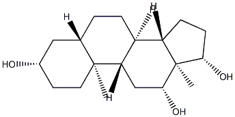 5α-Androstane-3β,12β,17β-triol structure