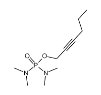 tetra-N-methyl-phosphorodiamidic acid hex-2-ynyl ester结构式