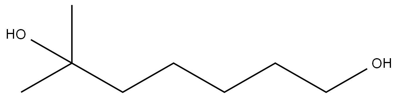 6-methylheptane-1,6-diol Structure