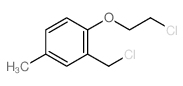 Benzene,1-(2-chloroethoxy)-2-(chloromethyl)-4-methyl- Structure