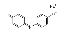 2,5-Cyclohexadien-1-one,4-[(4-hydroxyphenyl)imino]-, sodium salt (1:1) structure
