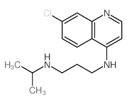 1,3-Propanediamine,N1-(7-chloro-4-quinolinyl)-N3-(1-methylethyl)-结构式