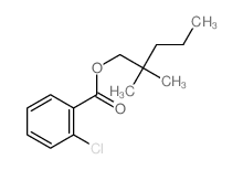 Benzoic acid,2-chloro-, 2,2-dimethylpentyl ester structure
