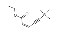 ethyl (Z)-5-(trimethylsilyl)pent-2-en-4-ynoate结构式