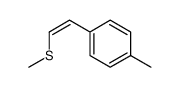 cis-1-methyl-4-(2-methylsulfanylvinyl)benzene Structure