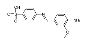 4-[(4-amino-3-methoxyphenyl)diazenyl]benzenesulfonic acid Structure