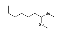 1,1-bis(methylselanyl)heptane Structure