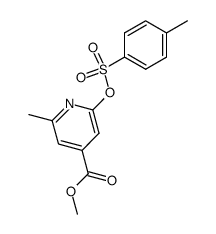 methyl 2-methyl-6-[(p-toluenesulfonyl)oxy]pyridine-4-carboxylate结构式