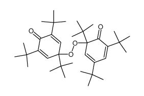 2,4,6-tri-tert-butyl-6-((1,3,5-tri-tert-butyl-4-oxocyclohexa-2,5-dien-1-yl)peroxy)cyclohexa-2,4-dien-1-one Structure