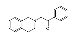 α-(1,2,3,4-Tetrahydro-2-isochinolyl)-acetophenon结构式