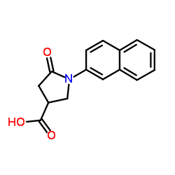 1-(2-Naphthyl)-5-oxo-3-pyrrolidinecarboxylic acid Structure