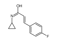 (E)-N-cyclopropyl-3-(4-fluorophenyl)prop-2-enamide结构式