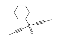 cyclohexyl-di-prop-1-ynyl-phosphane oxide Structure